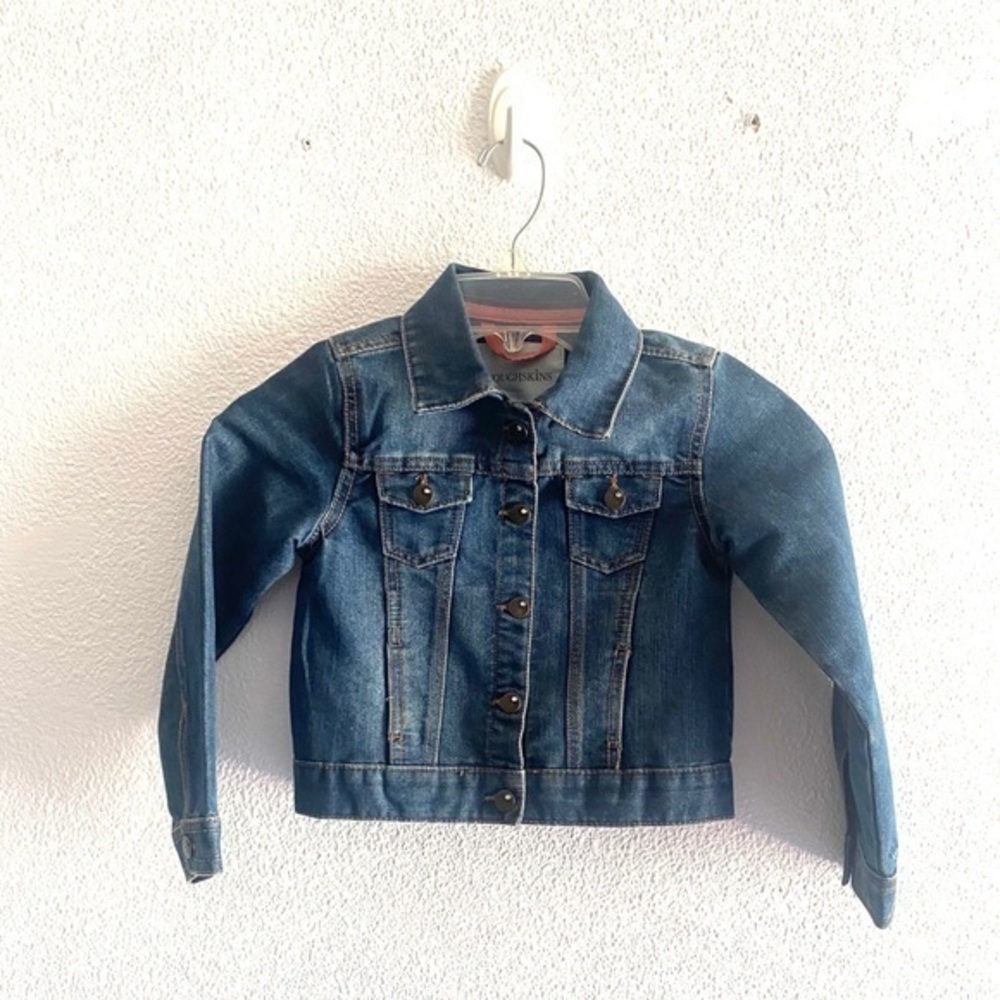 TOUGHSKINS Girls denim jean jacket size M